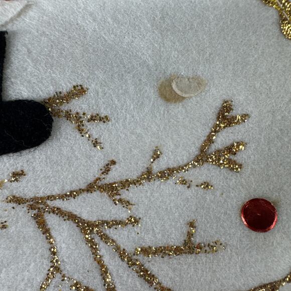 MCM Christmas Stocking Santa Claus Felt Applique Made In Japan 1950s Holiday Lot - Picture 12 of 15